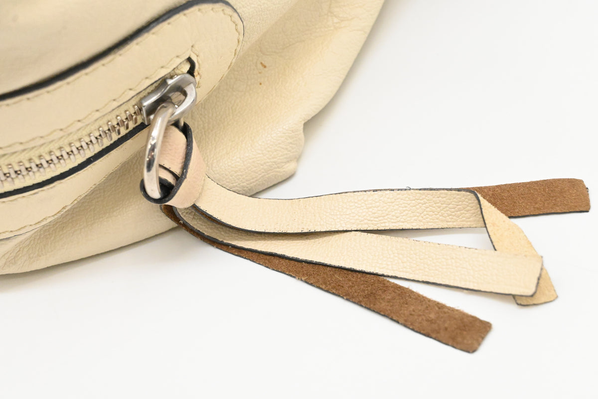 Chloe Kerala Shoulder Bag in Cream Leather