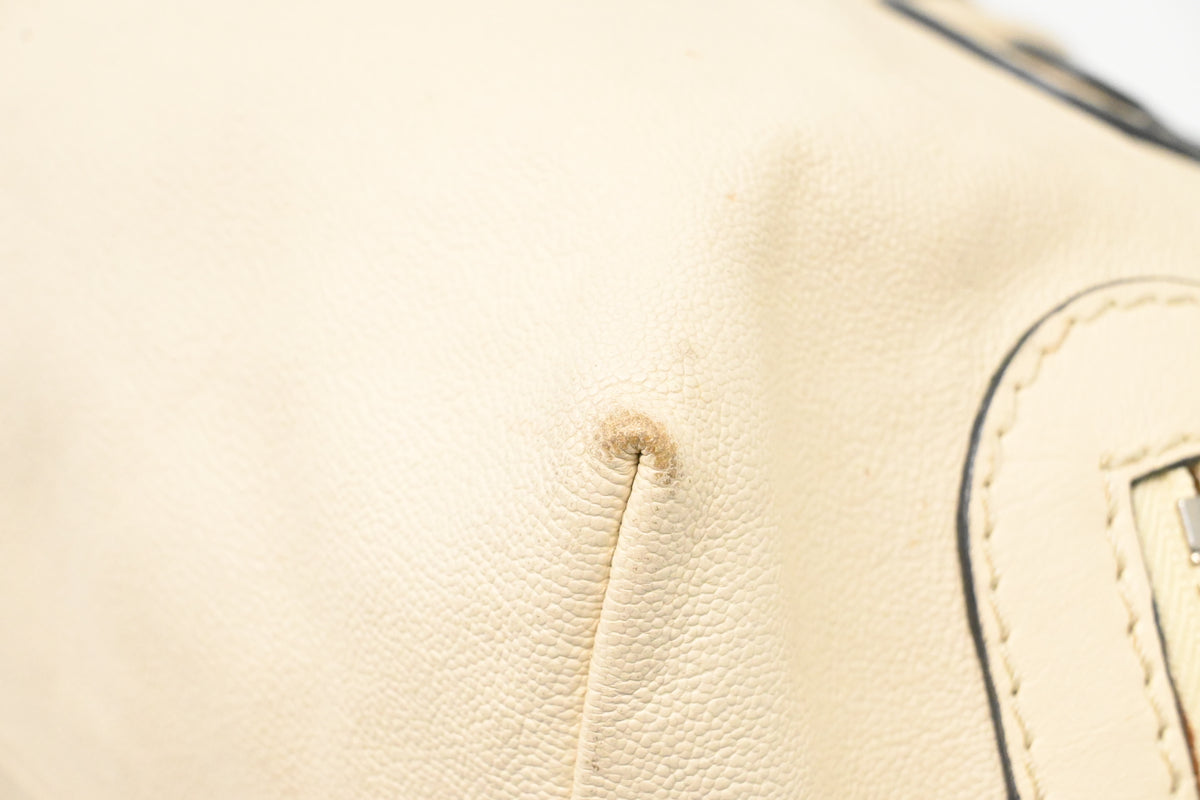 Chloe Kerala Shoulder Bag in Cream Leather