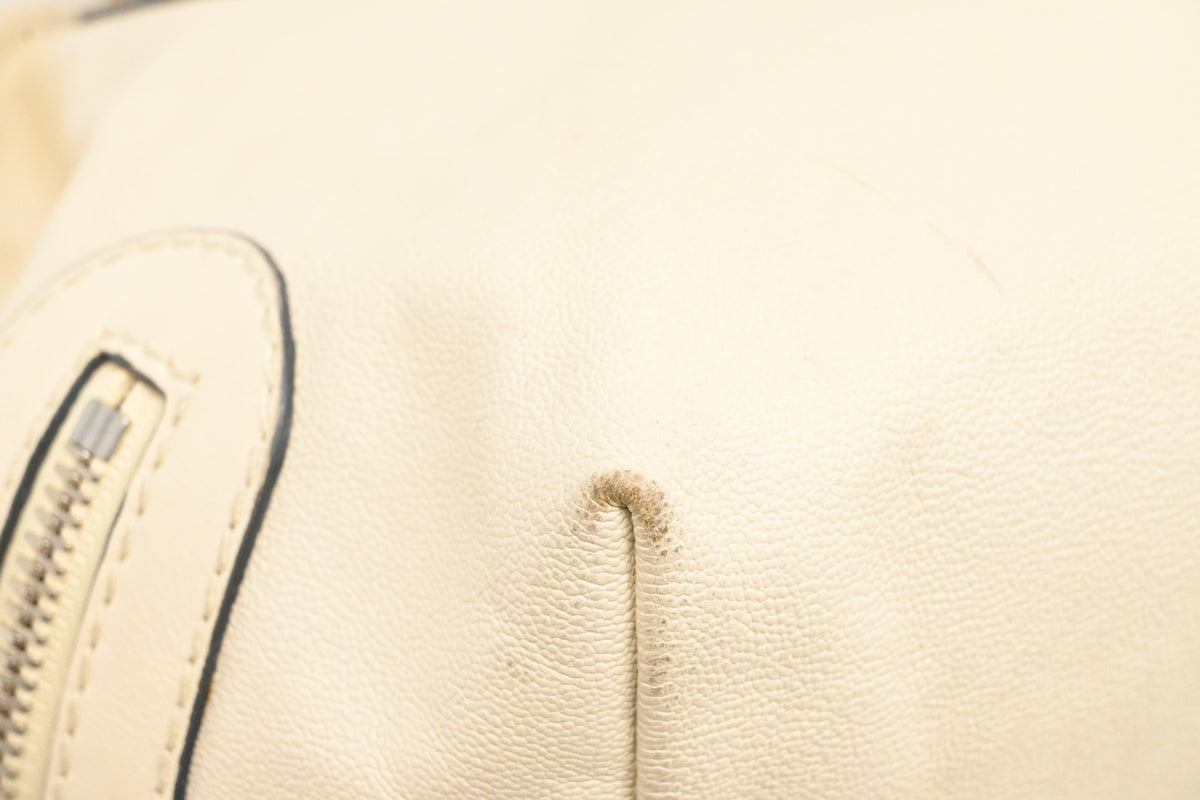 Chloe Kerala Shoulder Bag in Cream Leather