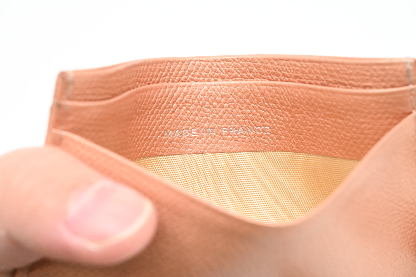 Chanel Card Holder in Pink Leather