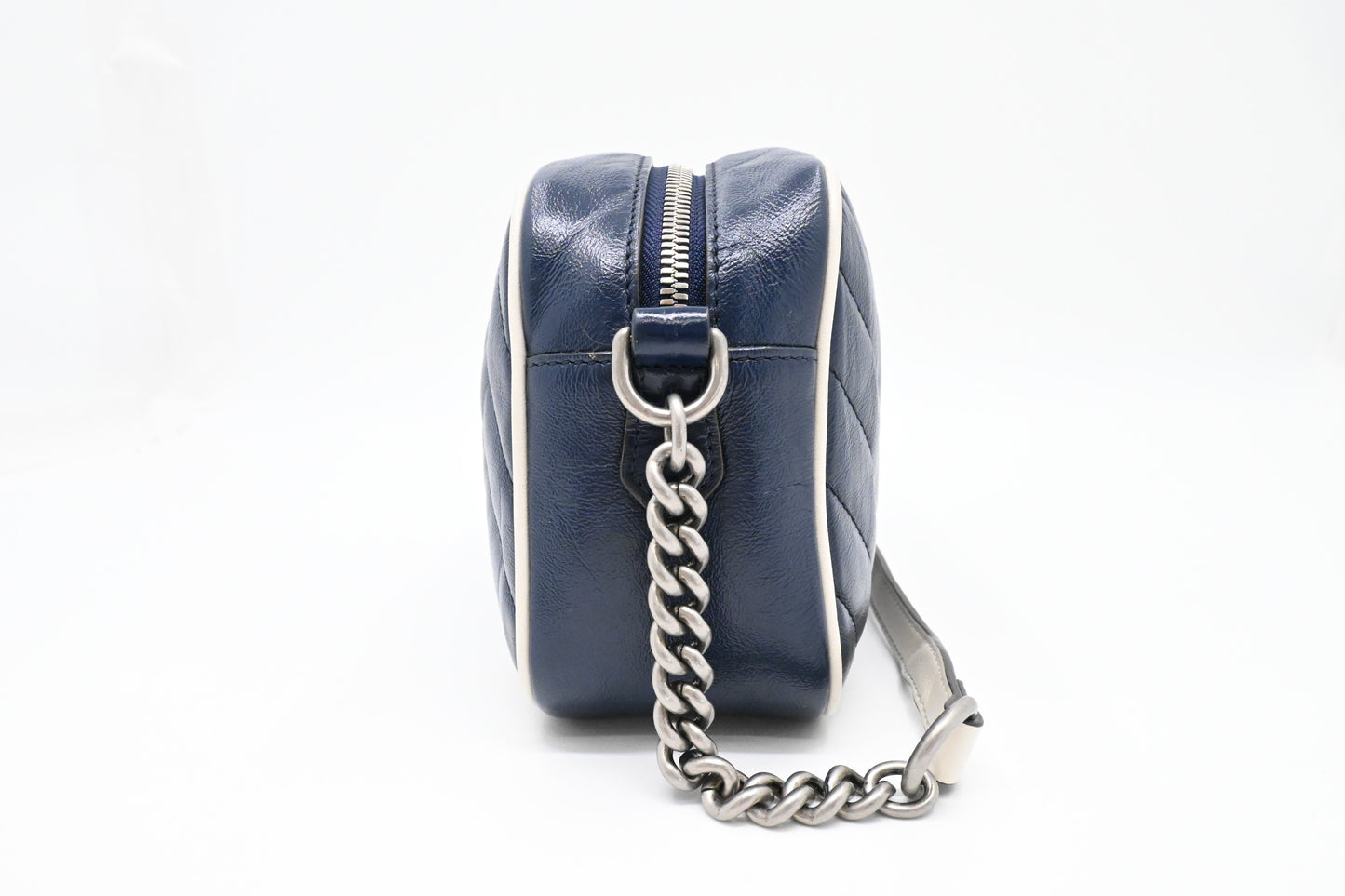 Gucci Marmont Crossbody in Navy Blue Leather
