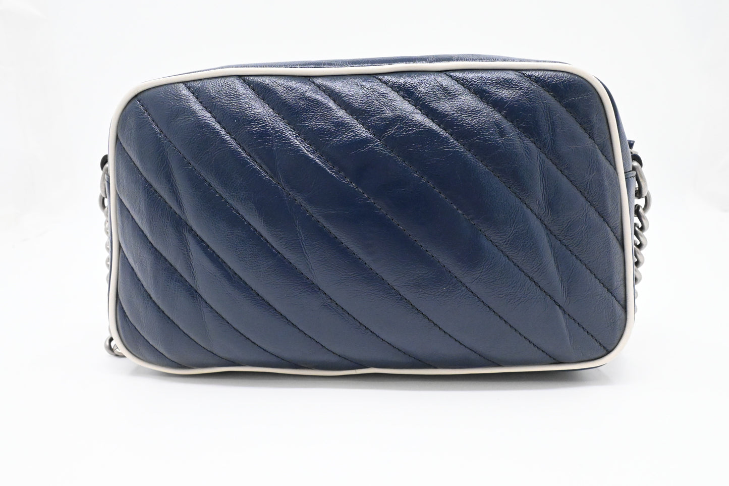 Gucci Marmont Crossbody in Navy Blue Leather