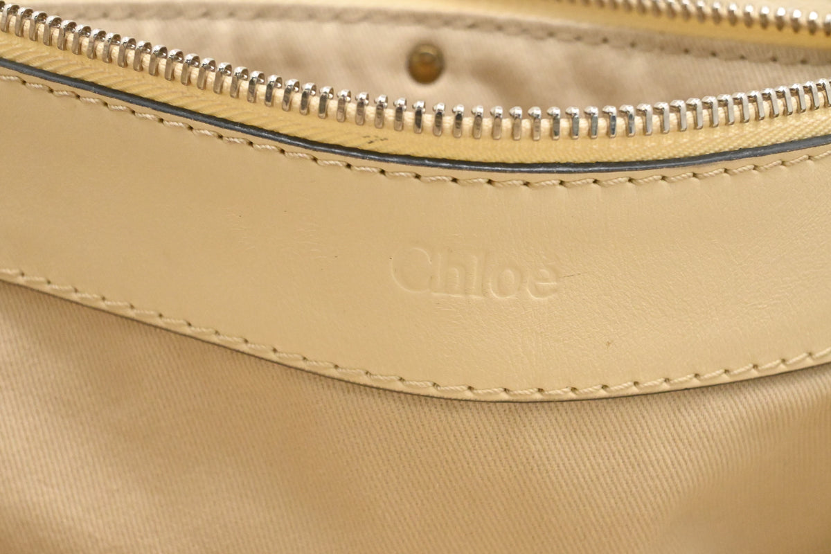 Chloe Kerala Shoulder Bag in Cream Leather