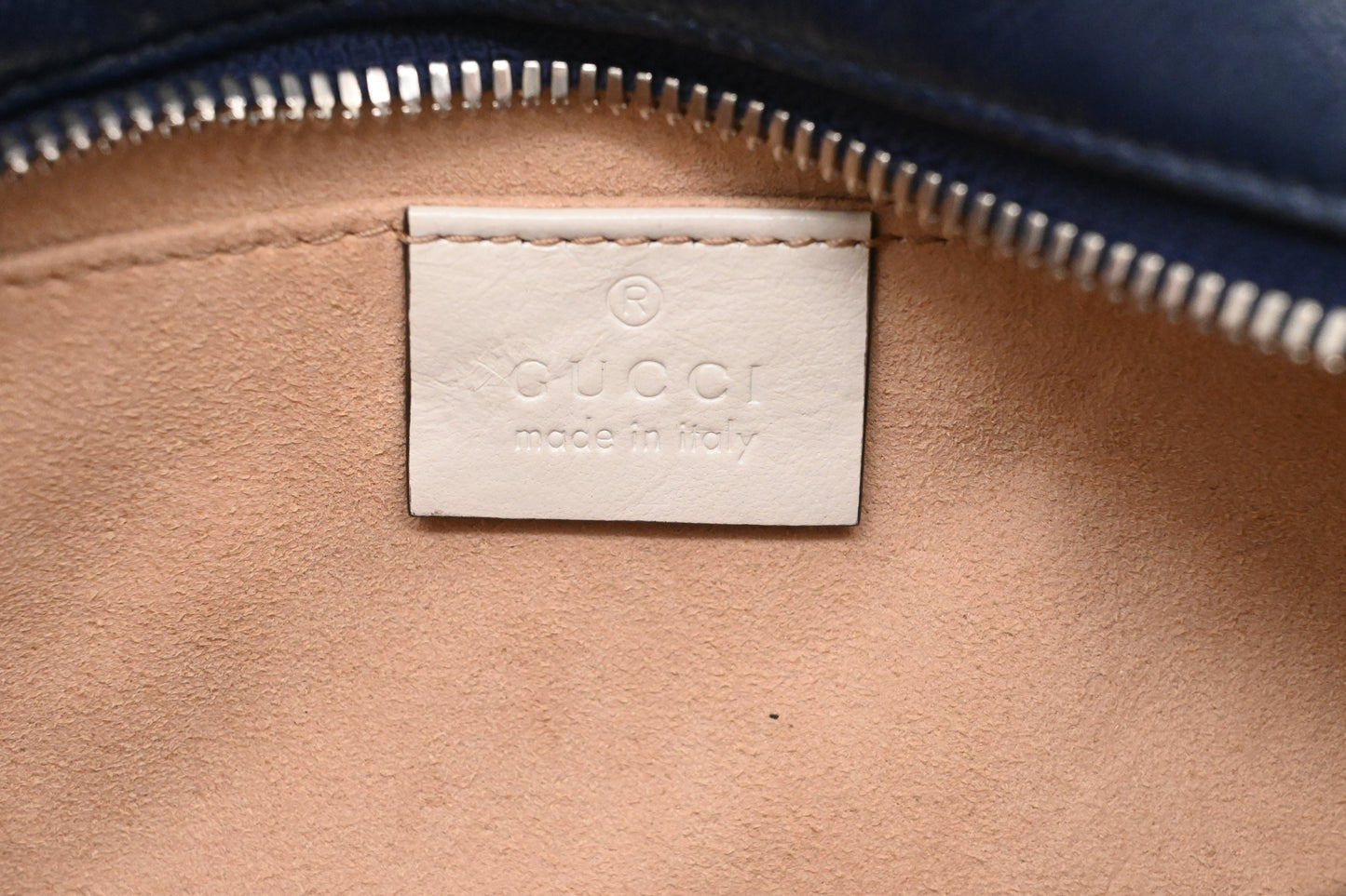 Gucci Marmont Crossbody in Navy Blue Leather