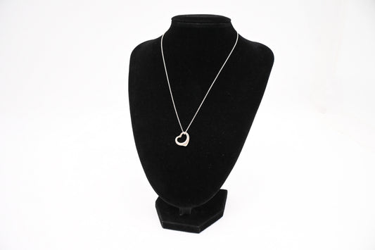 Tiffany & Co. Open Heart Necklace in Sterling Silver