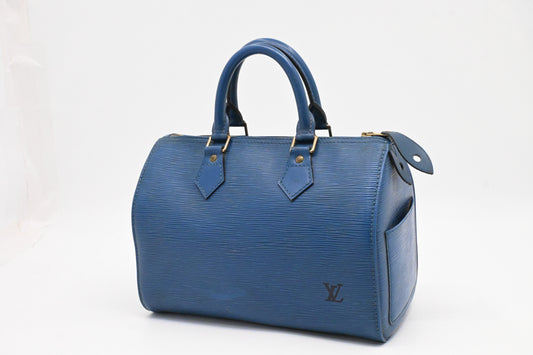 Louis Vuitton Speedy 25 in Toledo Blue Epi Leather
