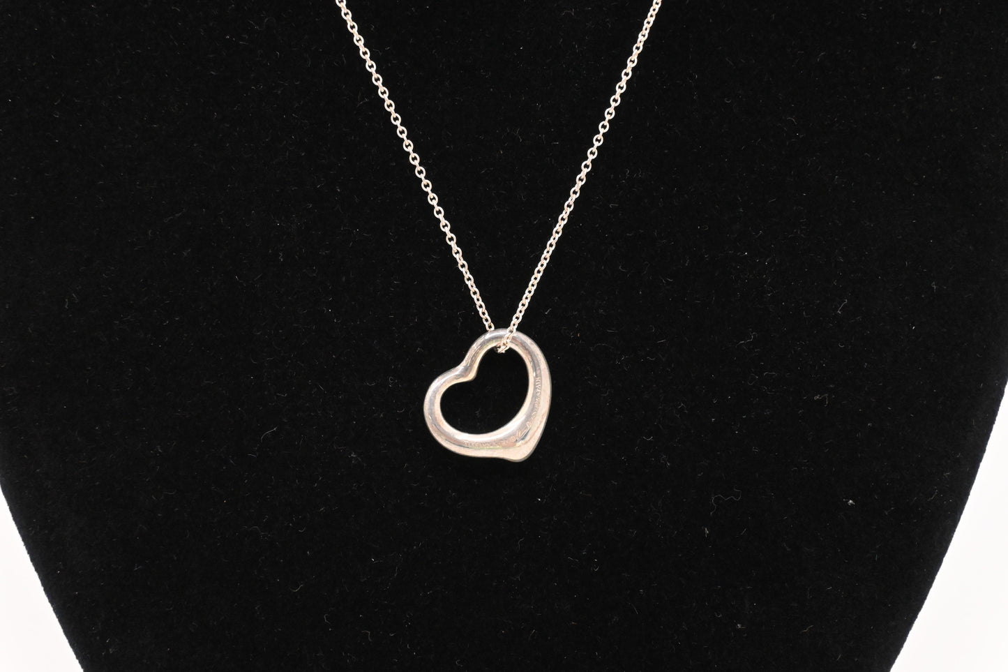 Tiffany & Co. Open Heart Necklace in Sterling Silver