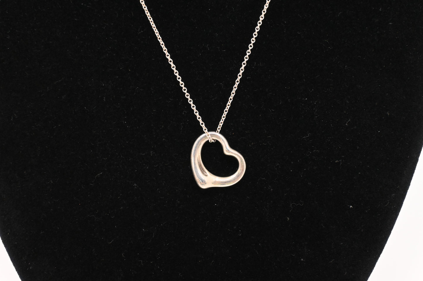 Tiffany & Co. Open Heart Necklace in Sterling Silver