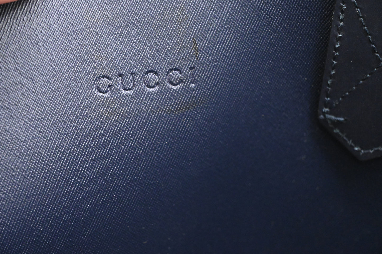 Gucci Small Tote in Blue Blooms GG Supreme Canvas