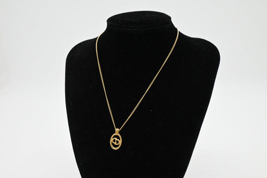 Dior Circled Initials Necklace