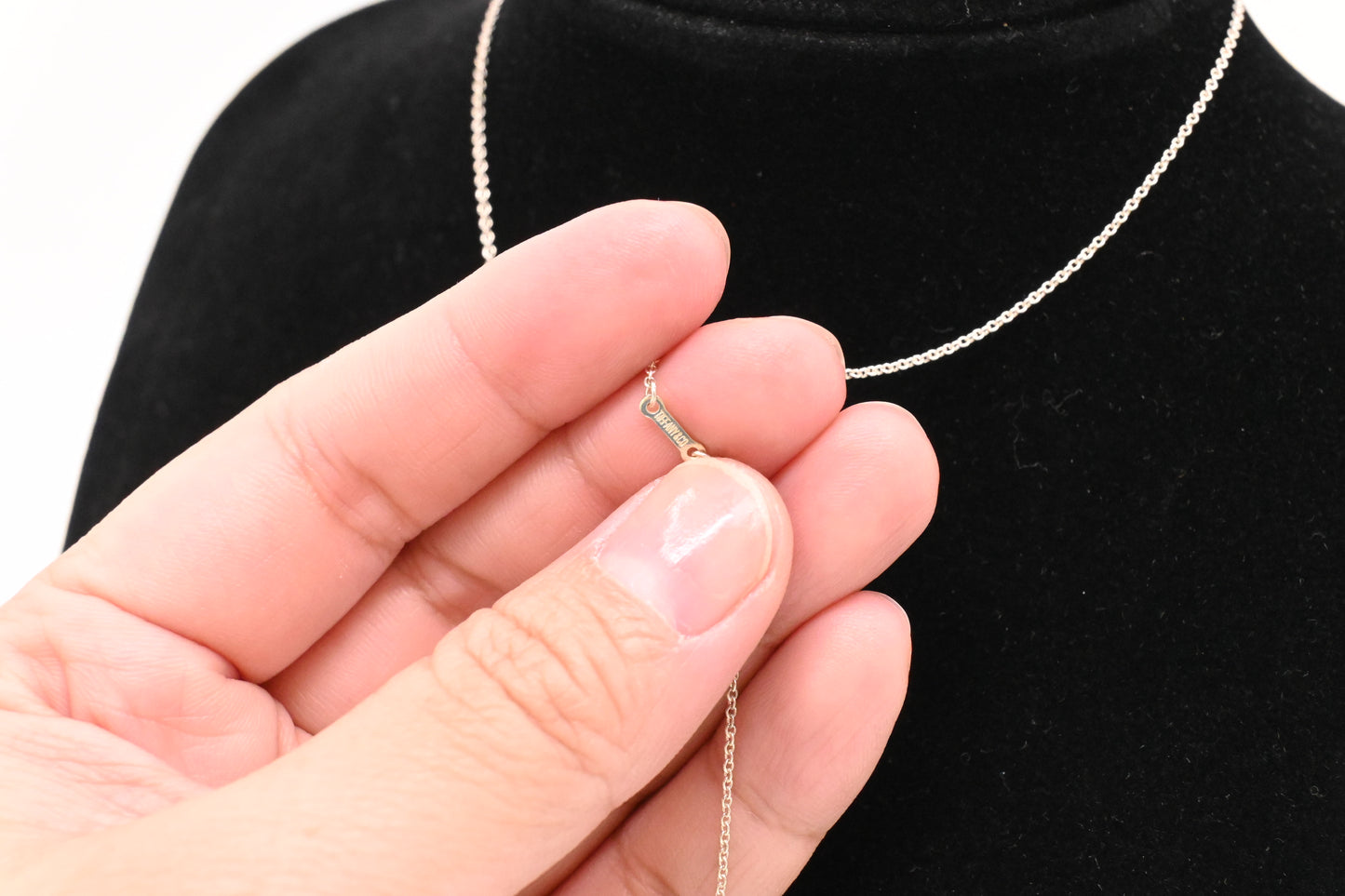 Tiffany & Co. Open Heart Necklace in Sterling Silver