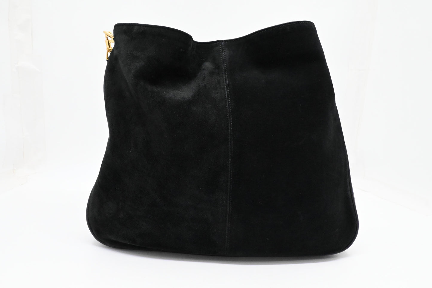 Gucci Bamboo Hobo Bag in Black Suede
