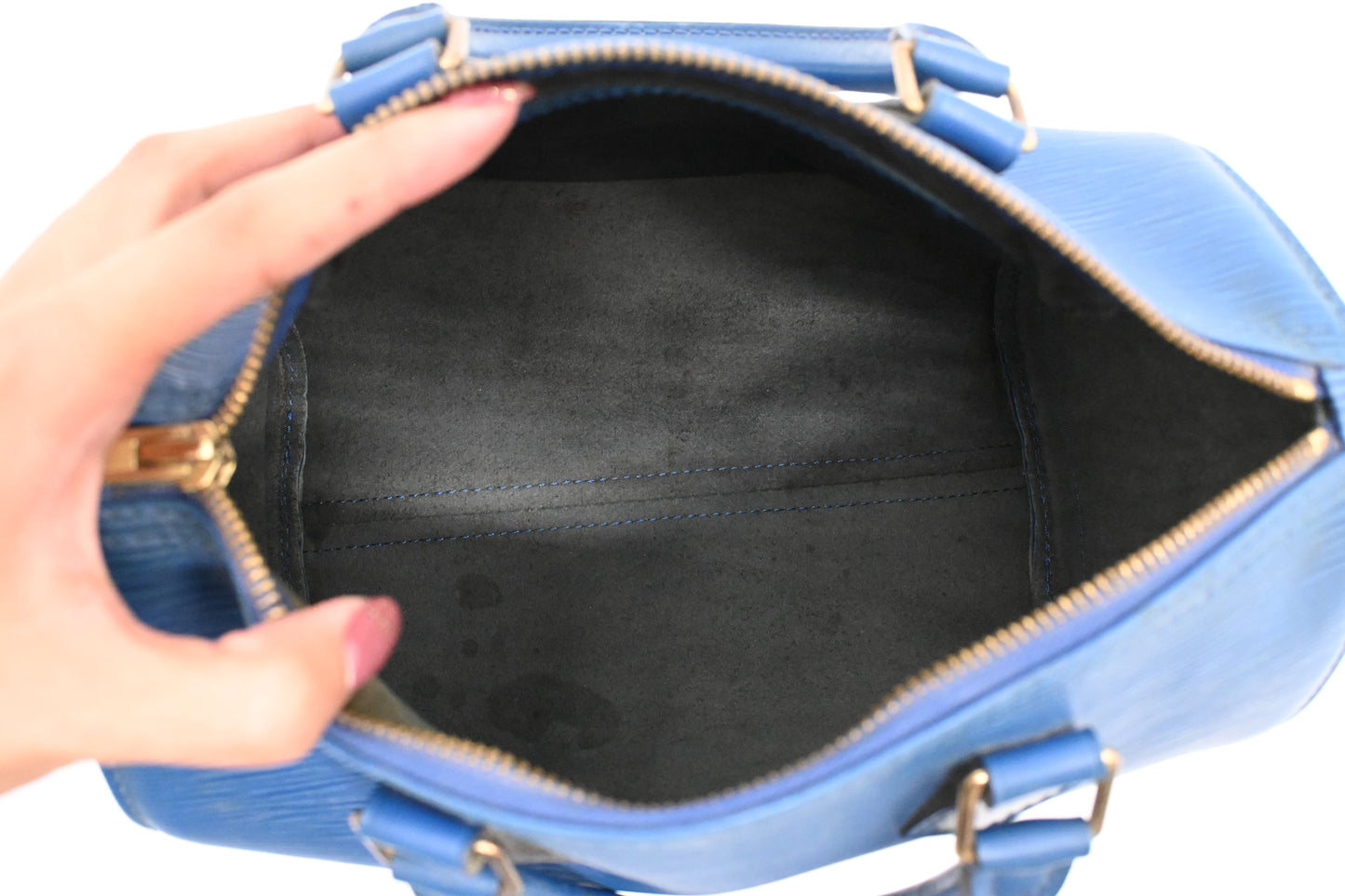 Louis Vuitton Speedy 25 in Toledo Blue Epi Leather