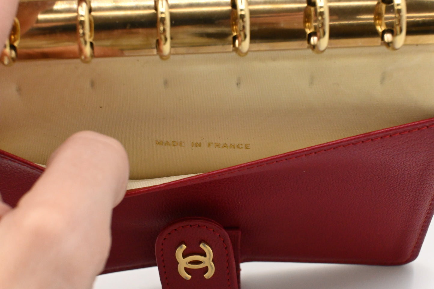 Chanel Agenda in Red Leather