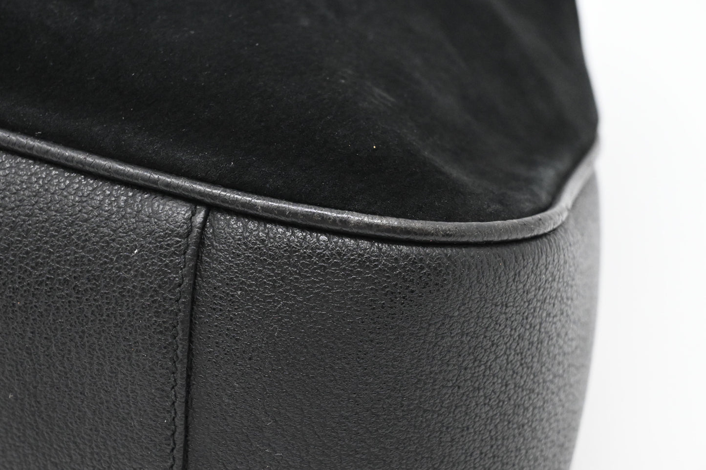 Gucci Bamboo Hobo Bag in Black Suede