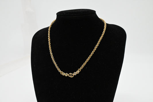 Dior Initials and Stones Necklace