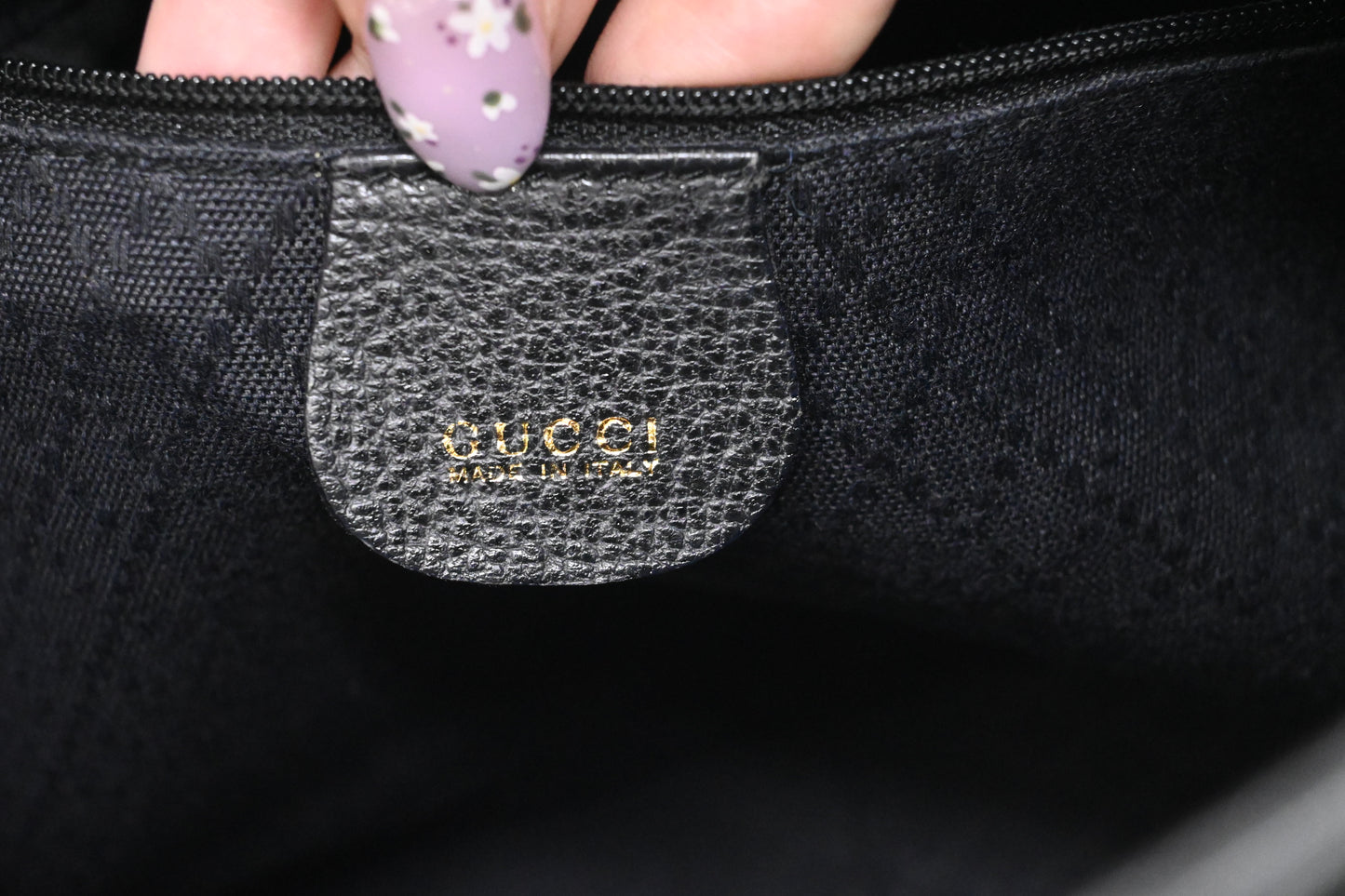 Gucci Bamboo Hobo Bag in Black Suede