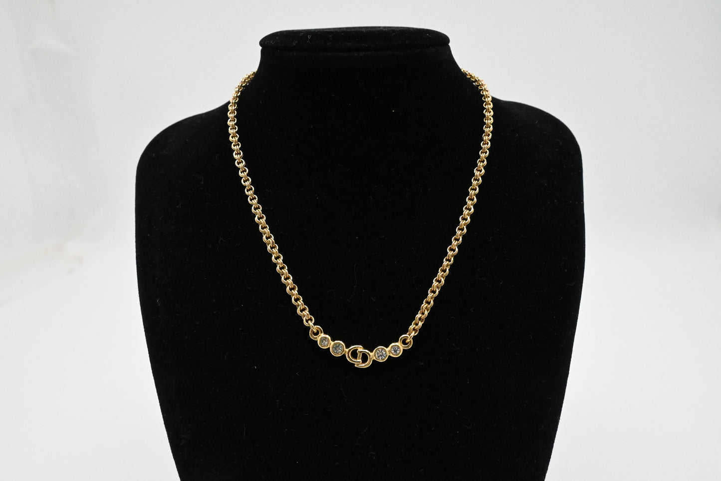 Dior Initials and Stones Necklace