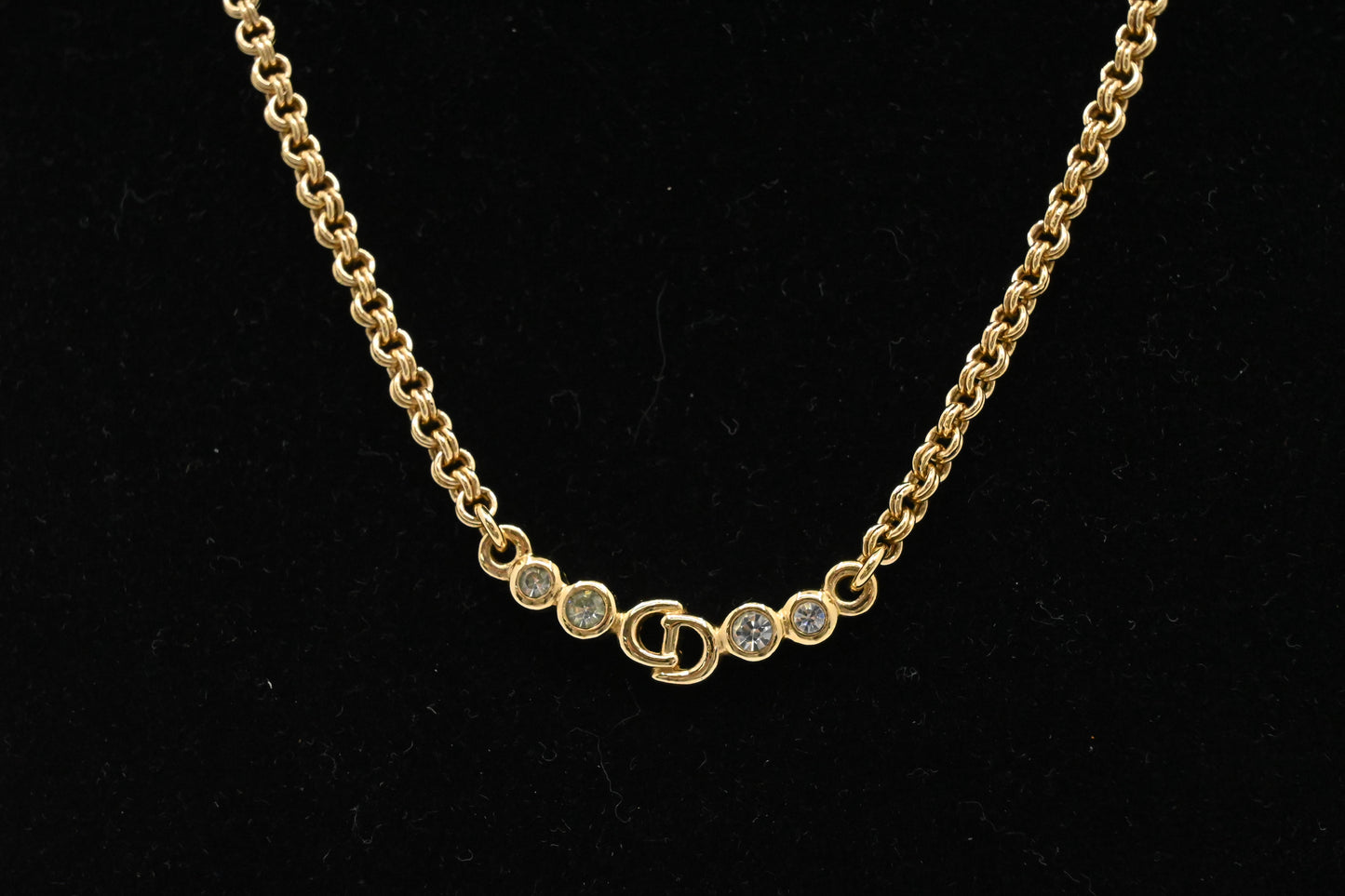Dior Initials and Stones Necklace