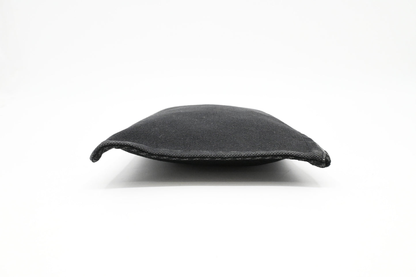 Hermes Bain Small Flat Yachting Pouch in Black Canvas
