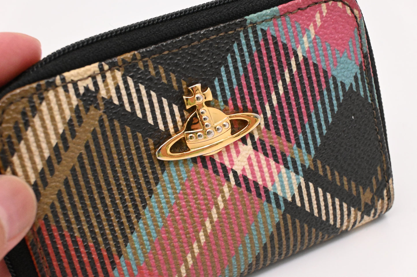 Vivienne Westwood Coin Case in Coated Canvas
