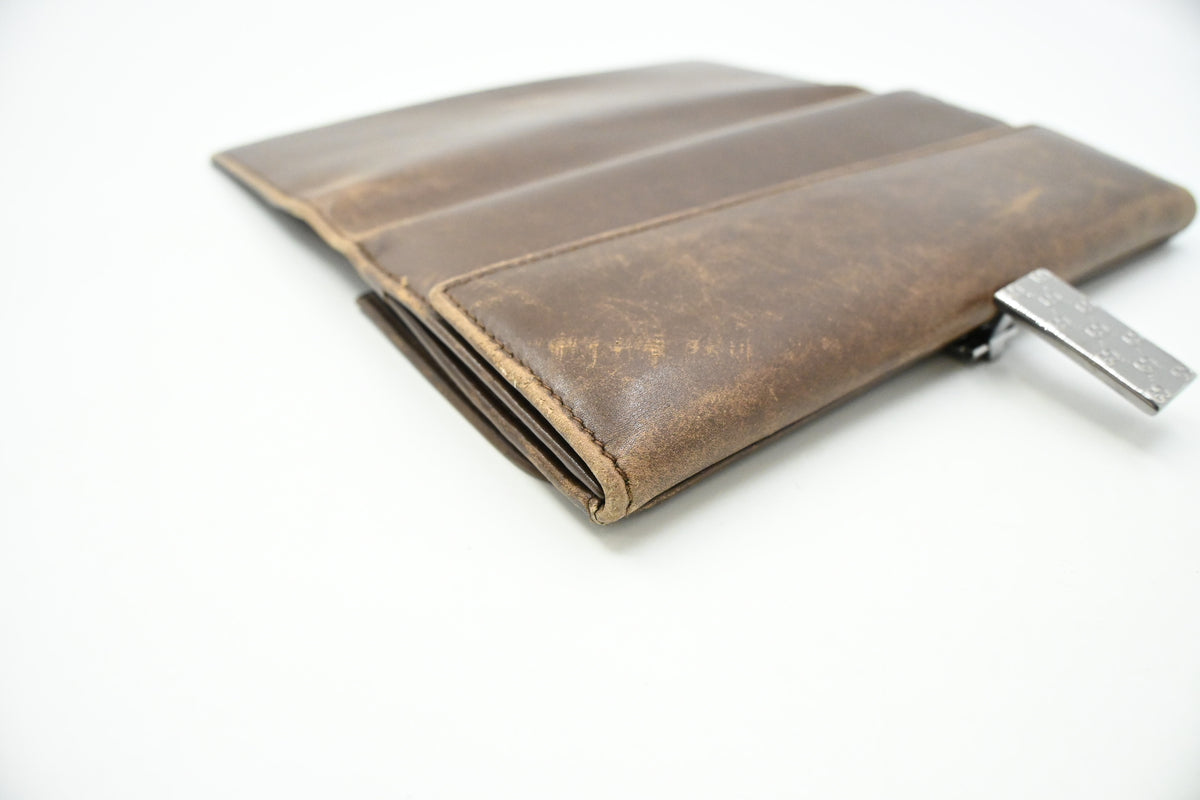 Gucci Long Wallet in Brown leather