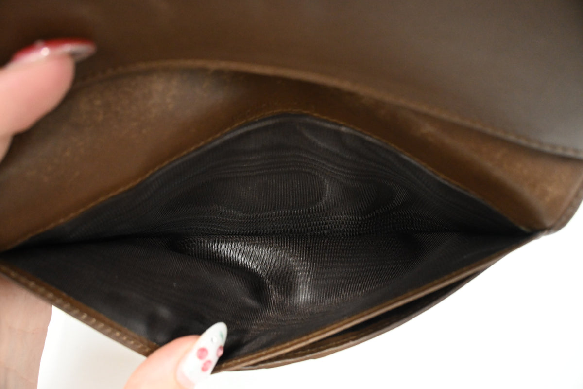 Gucci Long Wallet in Brown leather