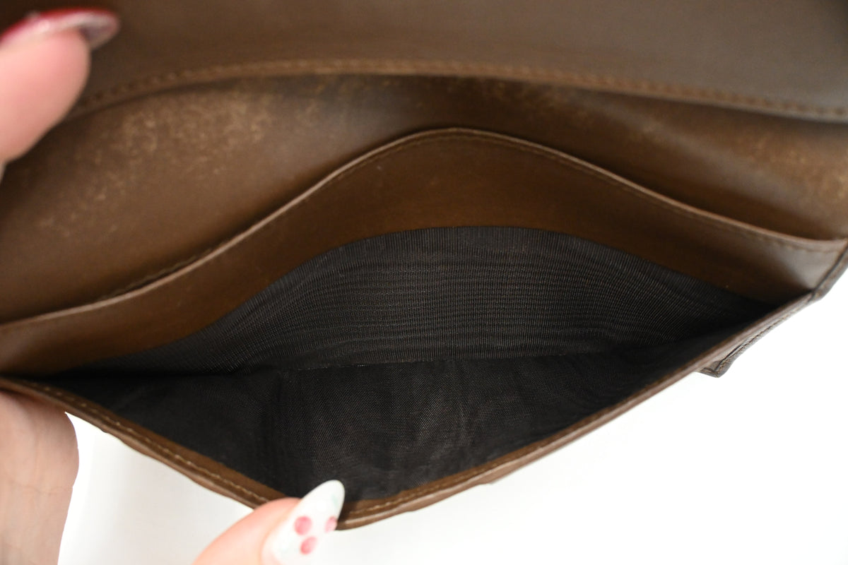 Gucci Long Wallet in Brown leather