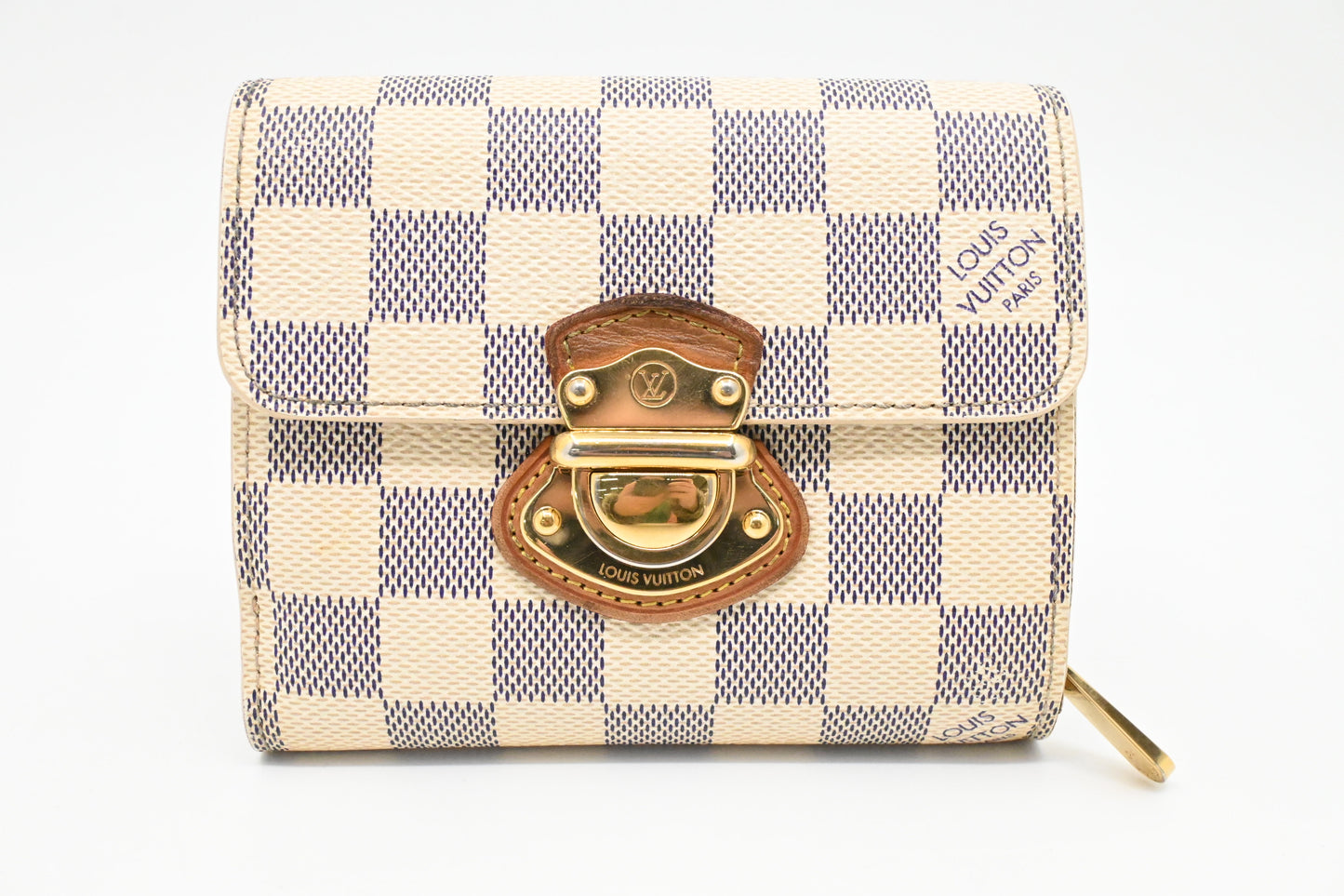 Louis Vuitton Joey Wallet in Damier Azur Canvas