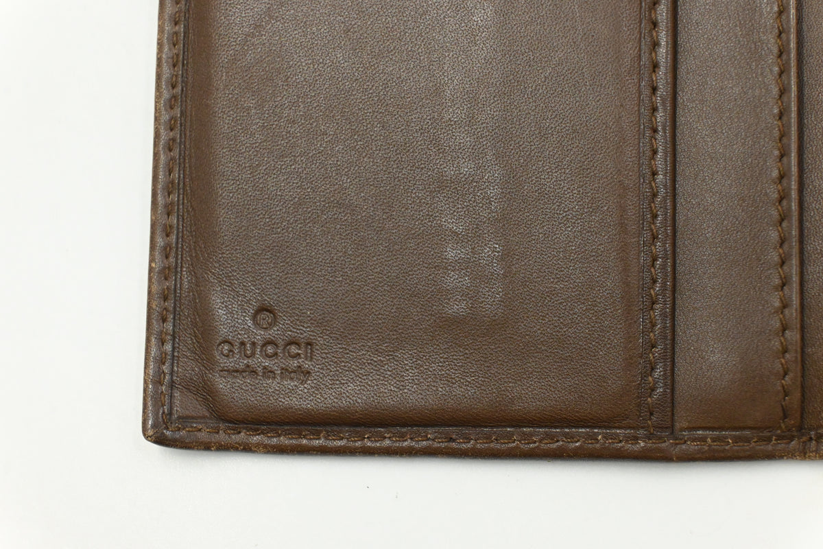 Gucci Long Wallet in Brown leather