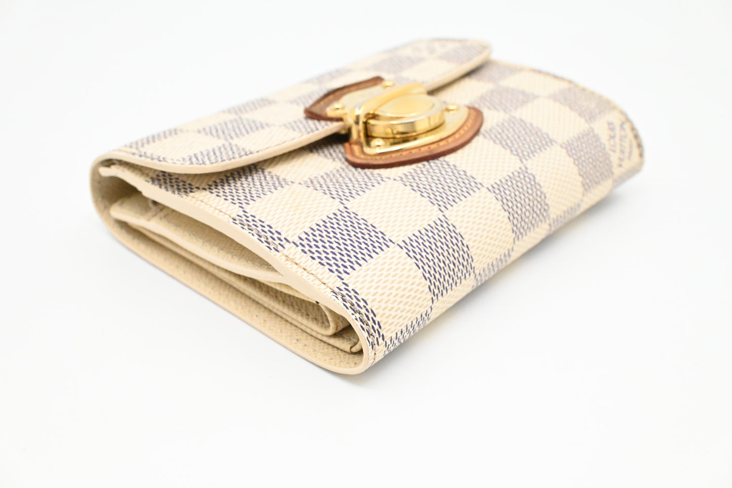 Louis Vuitton Joey Wallet in Damier Azur Canvas
