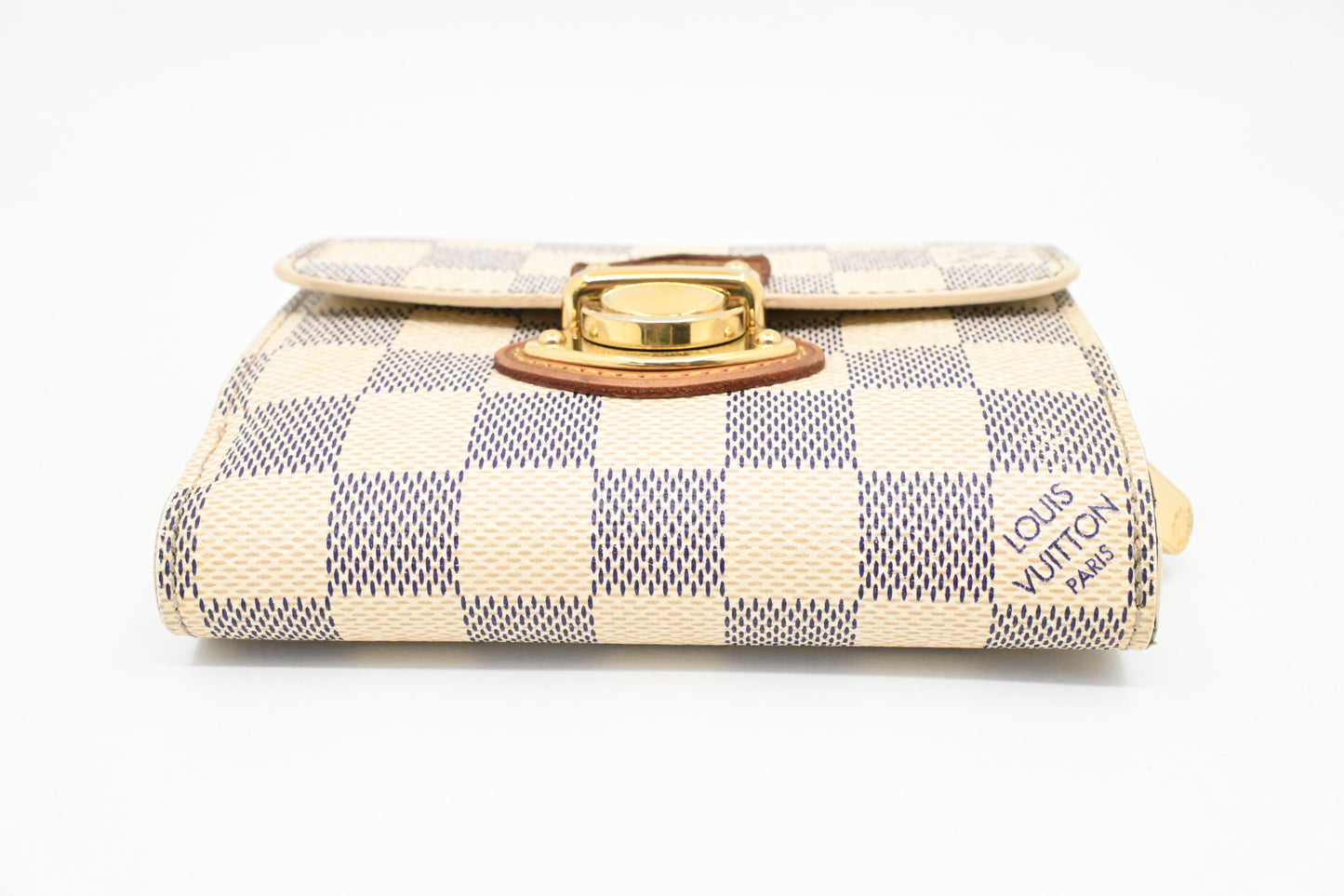 Louis Vuitton Joey Wallet in Damier Azur Canvas