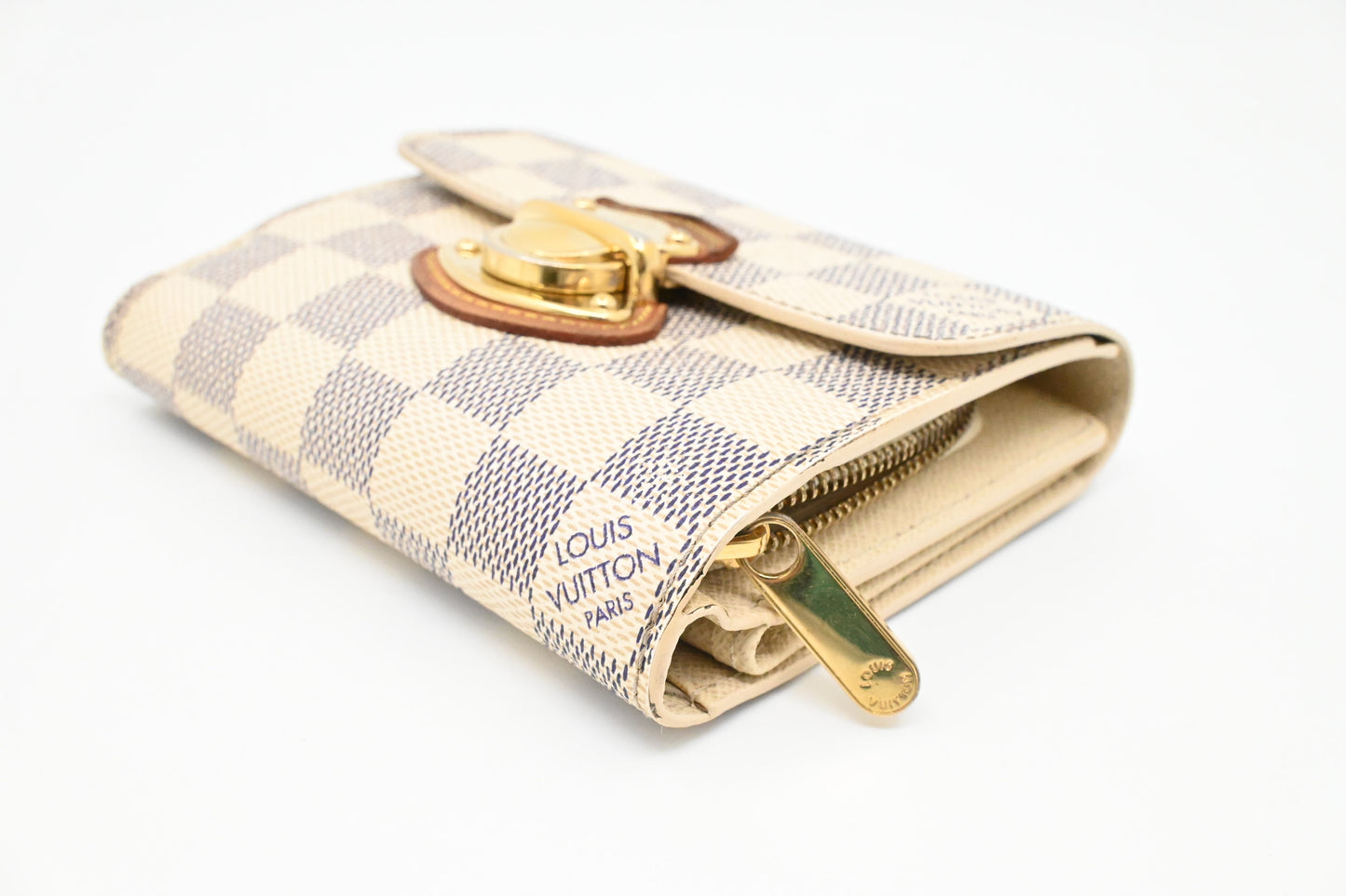 Louis Vuitton Joey Wallet in Damier Azur Canvas