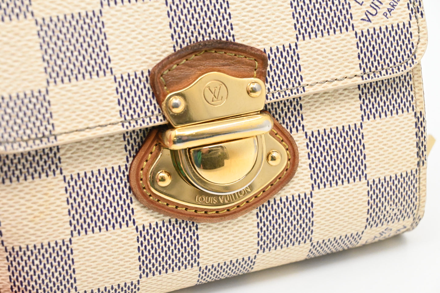 Louis Vuitton Joey Wallet in Damier Azur Canvas