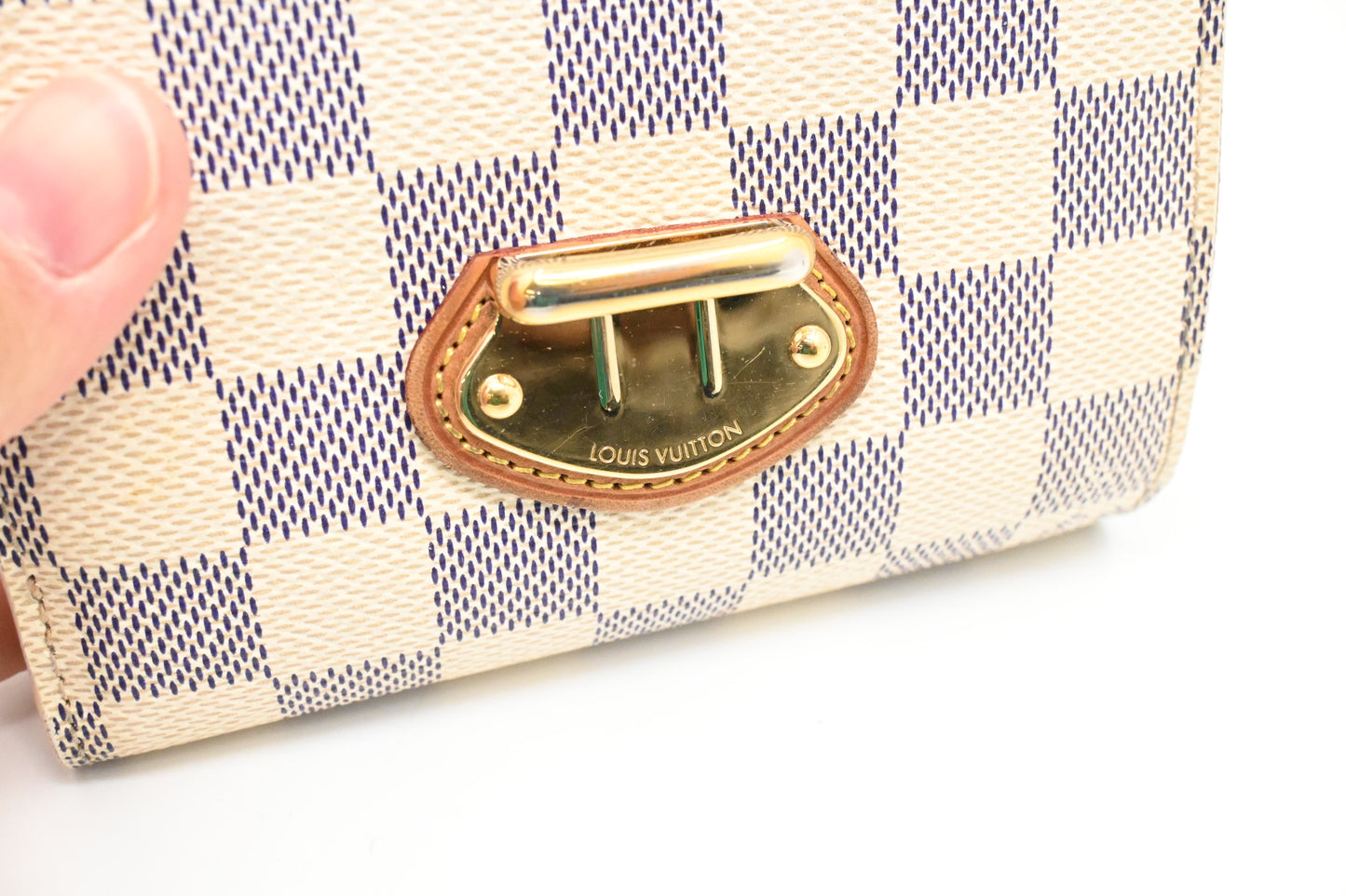 Louis Vuitton Joey Wallet in Damier Azur Canvas