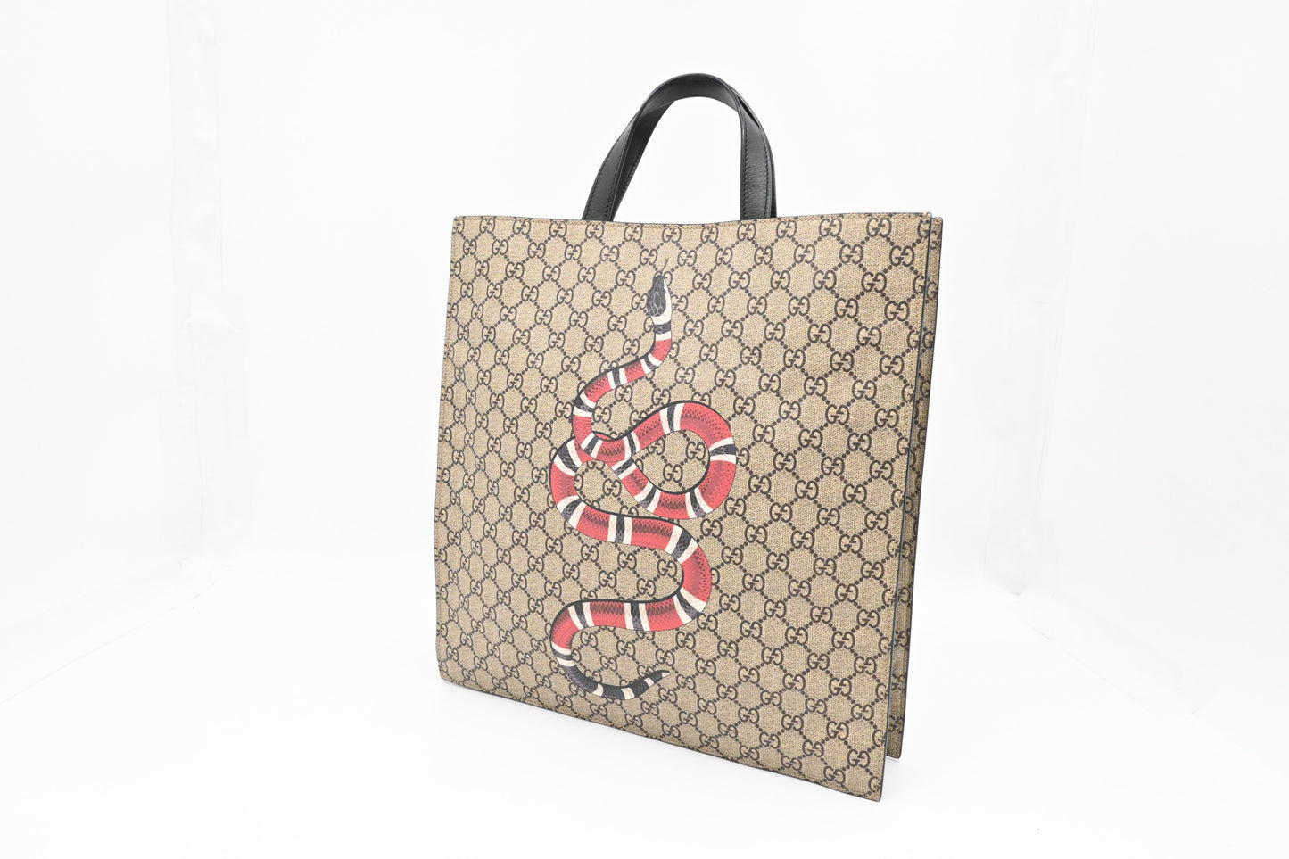 Gucci Kingsnake Handbag in GG Supreme Canvas