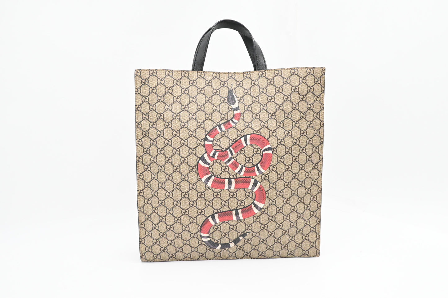 Gucci Kingsnake Handbag in GG Supreme Canvas