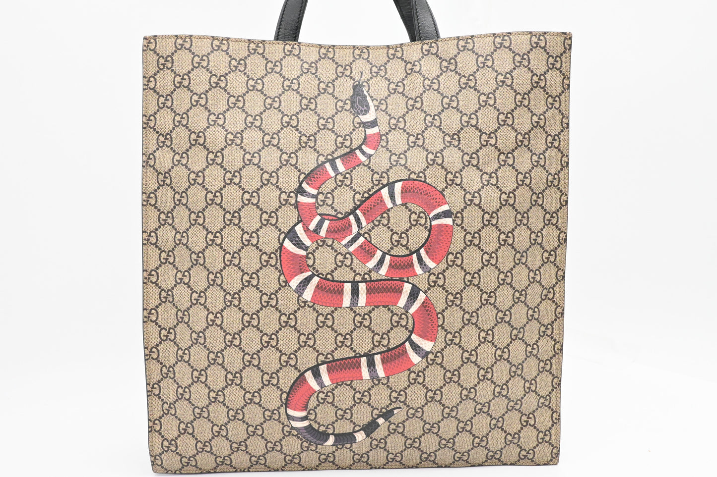 Gucci Kingsnake Handbag in GG Supreme Canvas