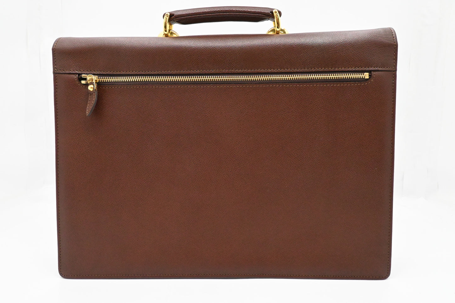 YSL Saint Laurent Business Bag in Brown Leather