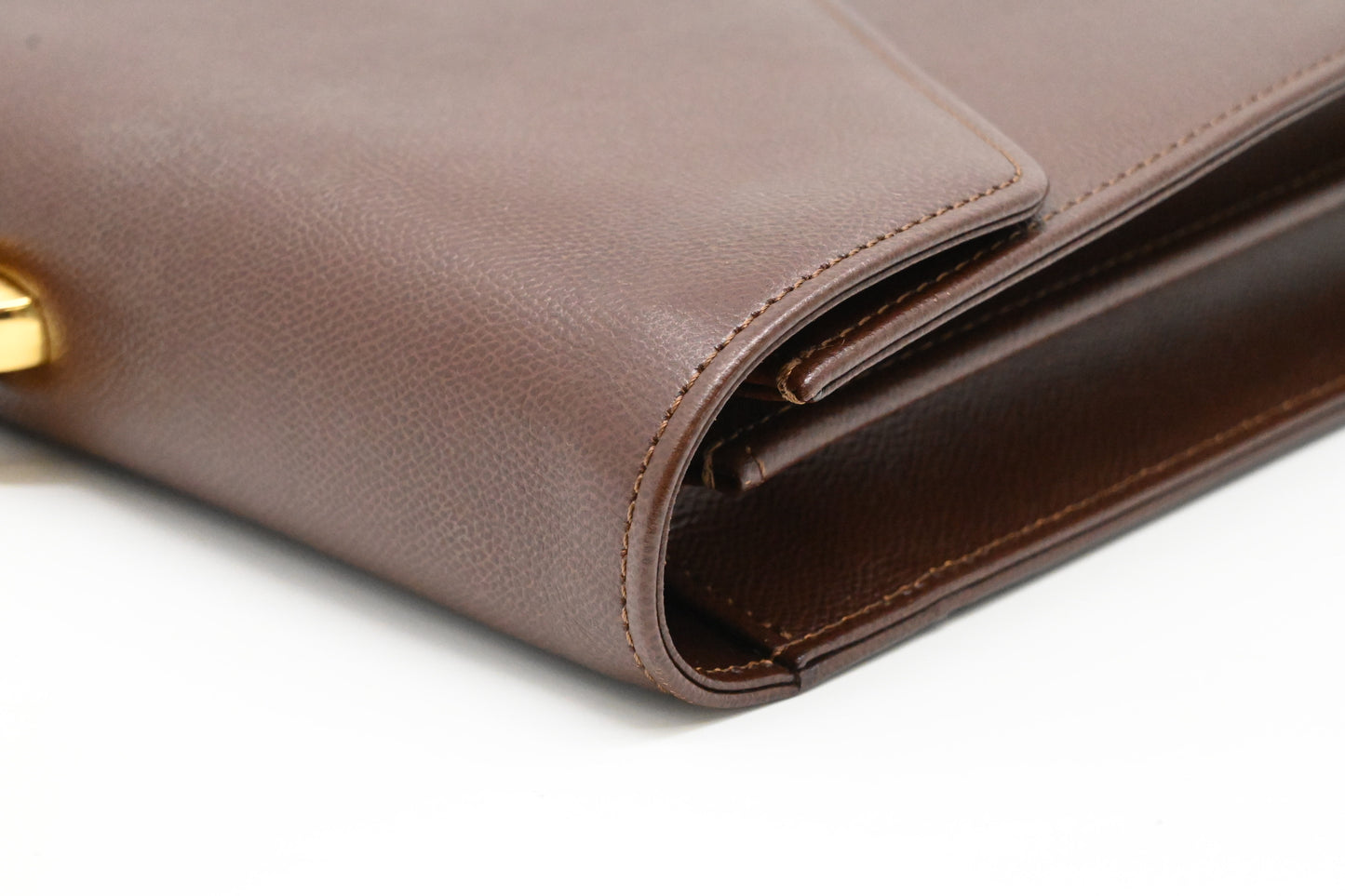 YSL Saint Laurent Business Bag in Brown Leather