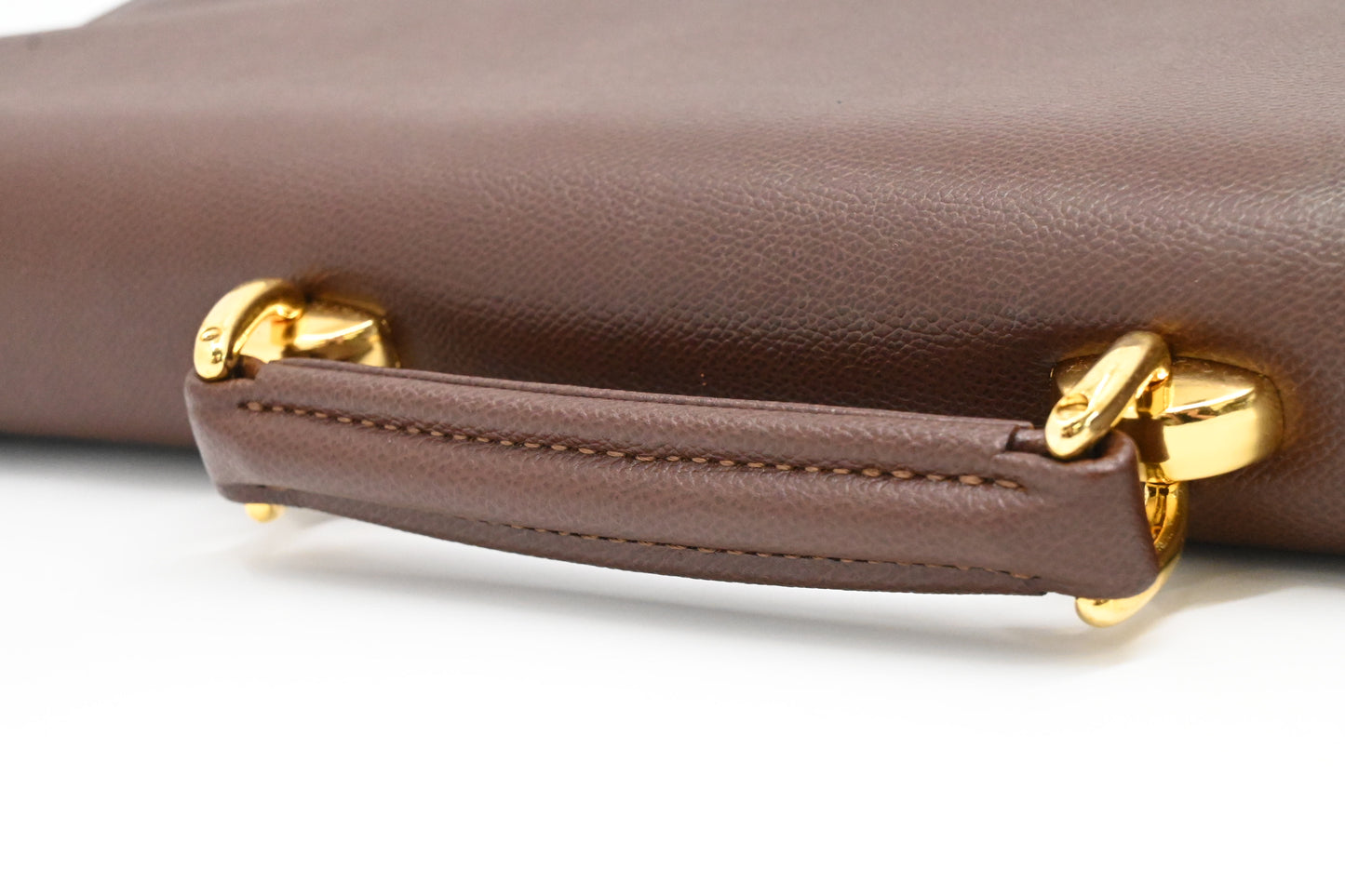 YSL Saint Laurent Business Bag in Brown Leather