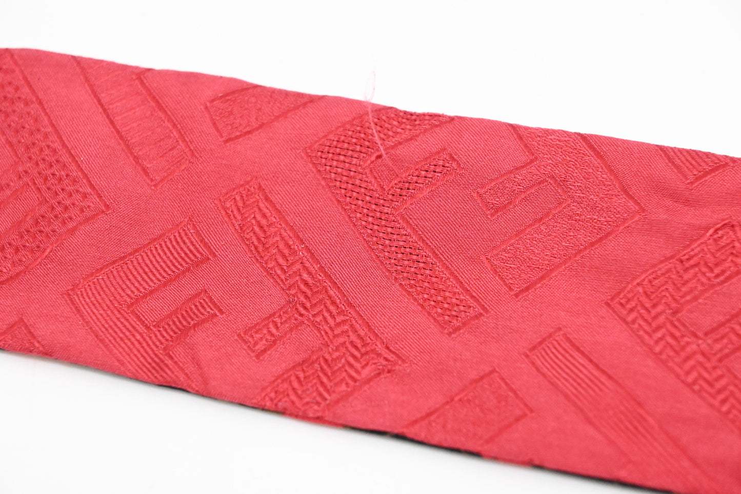Fendi Wrappy Bandeau in Red and Black Silk