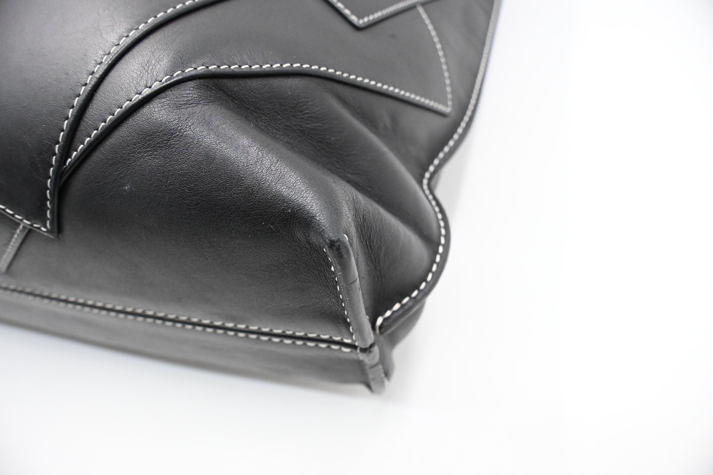 Loewe Wallet Puzzle Tote in Black Leather