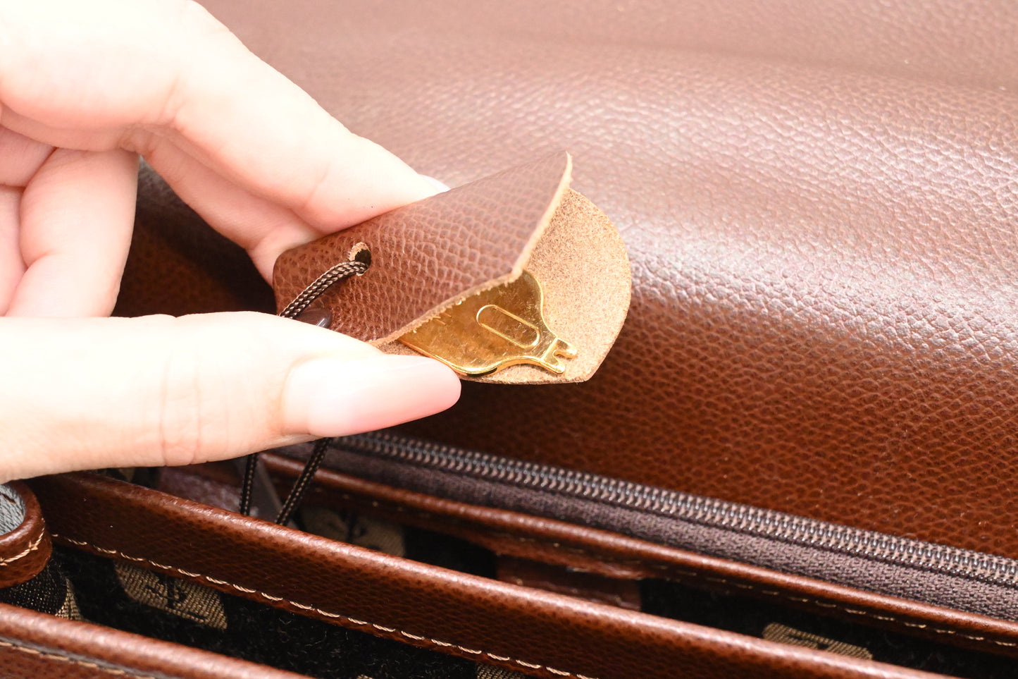 YSL Saint Laurent Business Bag in Brown Leather