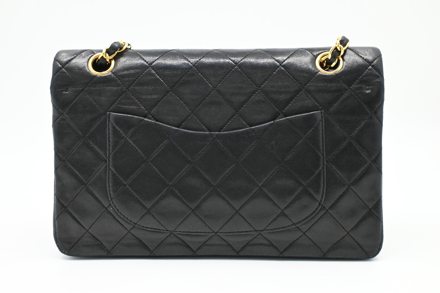 Chanel Medium Double Flap in Black Matelassé Leather