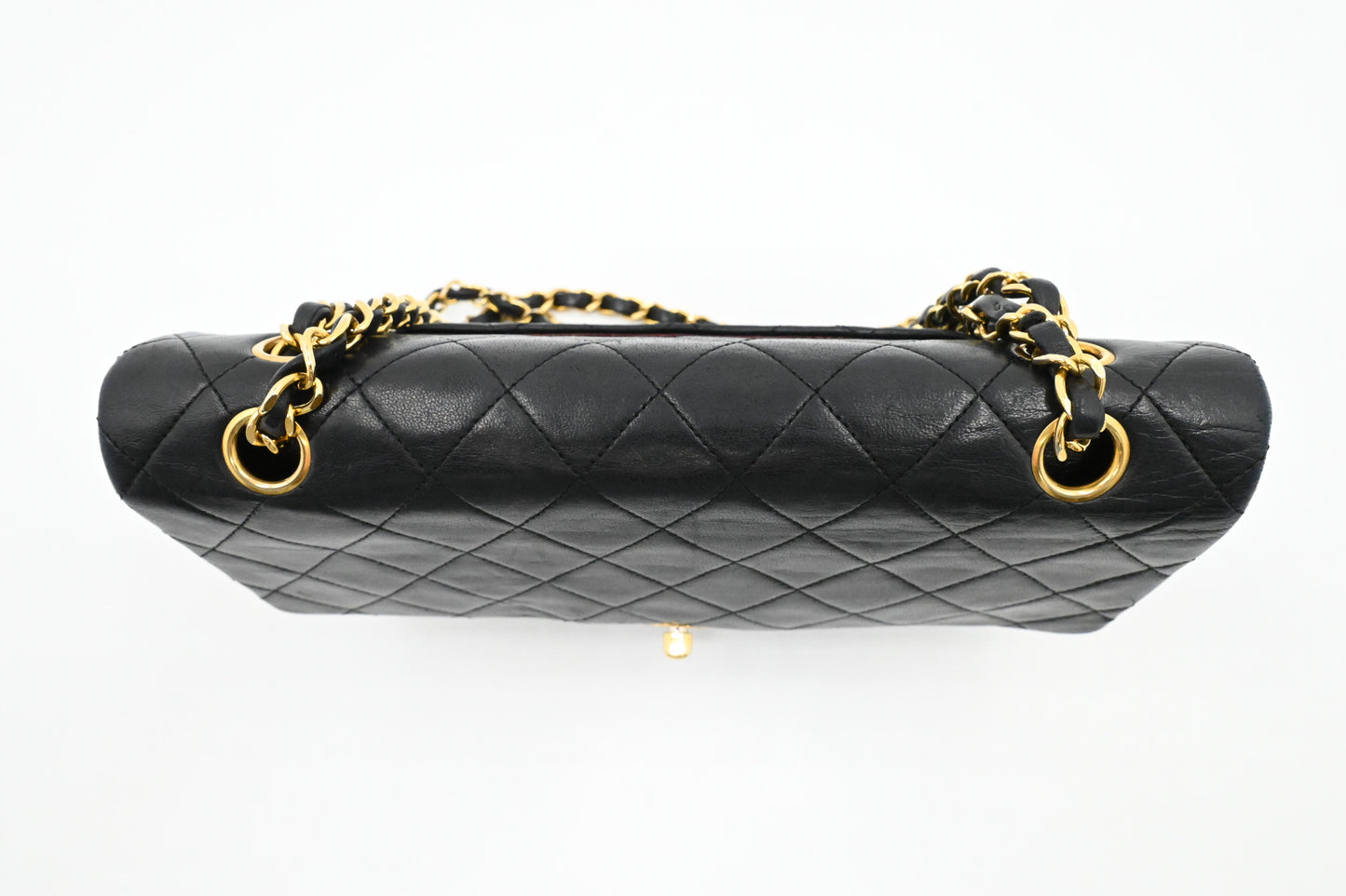 Chanel Medium Double Flap in Black Matelassé Leather