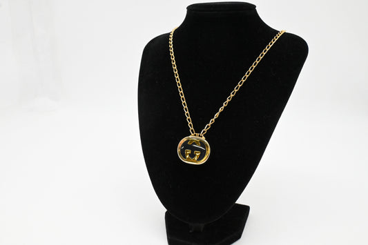 Gucci Blue Locket Necklace