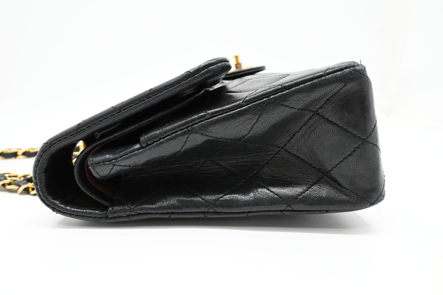 Chanel Medium Double Flap in Black Matelassé Leather