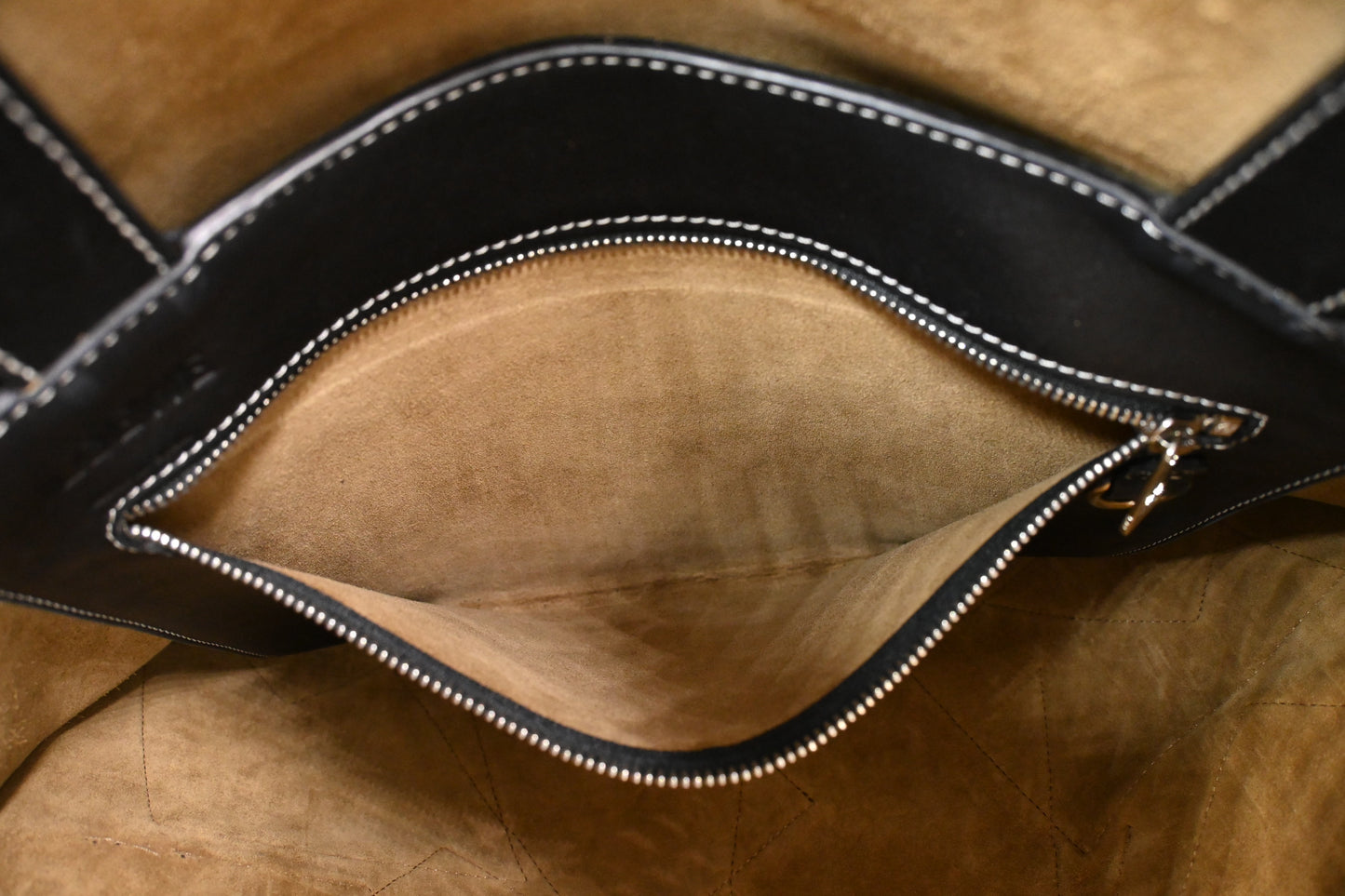 Loewe Wallet Puzzle Tote in Black Leather
