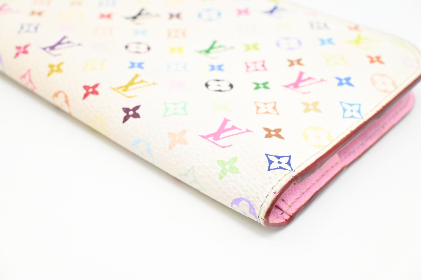 Louis Vuitton Insolite Wallet in White Multicolor Monogram Canvas